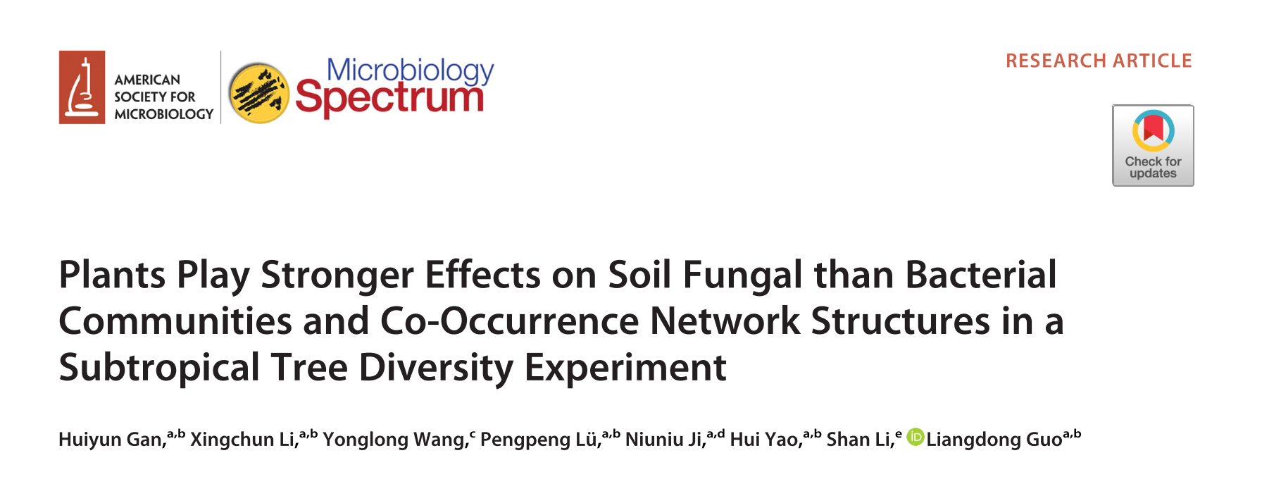 Plants play stronger effects on soil fungal than bacterial communities and co-occurrence network structures in a subtropical tree diversity experiment